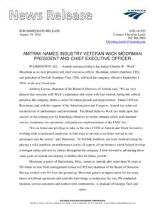 thumbnail of ATK-16-053 Amtrak Announces New CEO