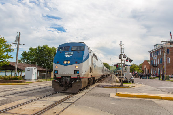 This image shows the locomotive touched up. The Missouri River Runner today serves 10 stations along a 283-mile route. Customers can at times spy bald eagles flying above as the train follows the Missouri River. The four daily trains are scheduled to allow for convenient connections with the Lincoln Service and Southwest Chief.