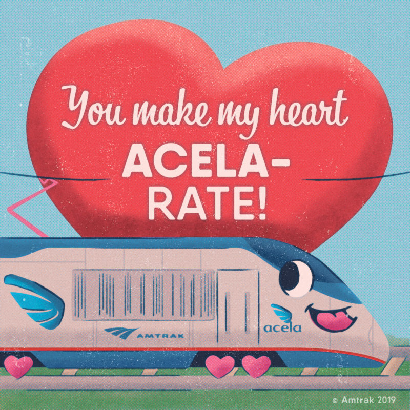AmtrakValentinesDayAcelaRate Amtrak Media