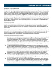 thumbnail of Amtrak Security Measures