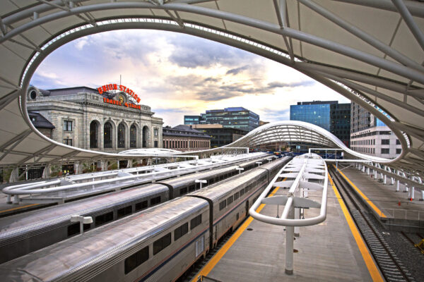The California Zephyr at the Denver Union Station (DEN).

Photographer: AMTRAK /Chase Gunnoe.