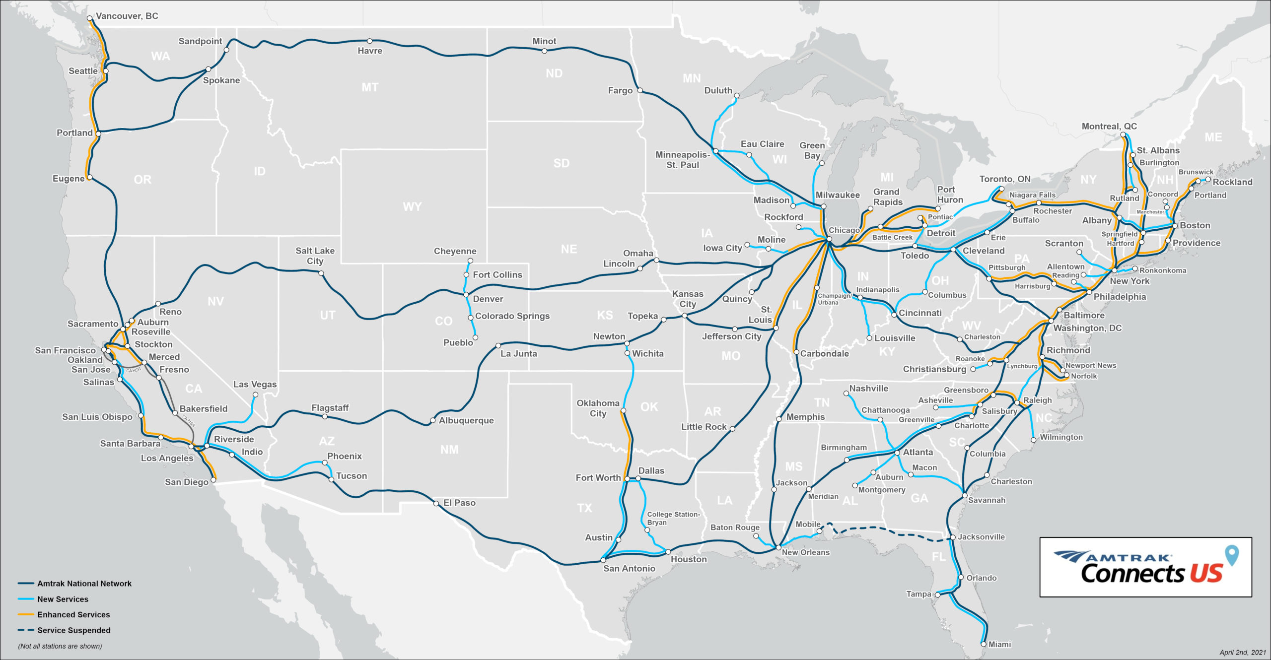 Amtrak Connects Us -