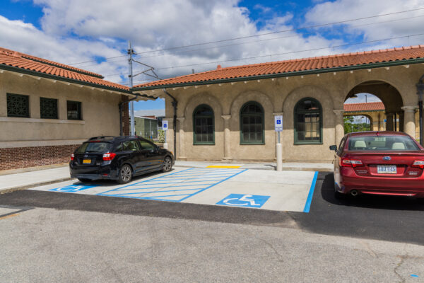New ADA parking spaces and accessible path of travel