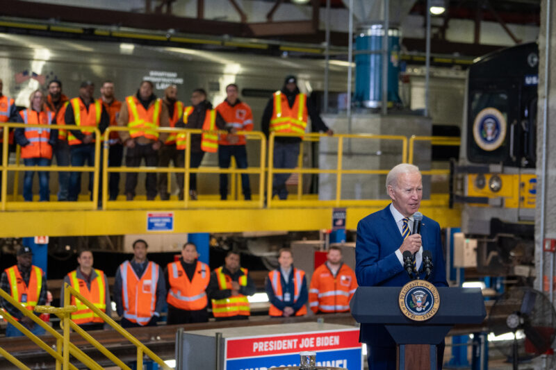President Biden at Hudson Tunnel Event