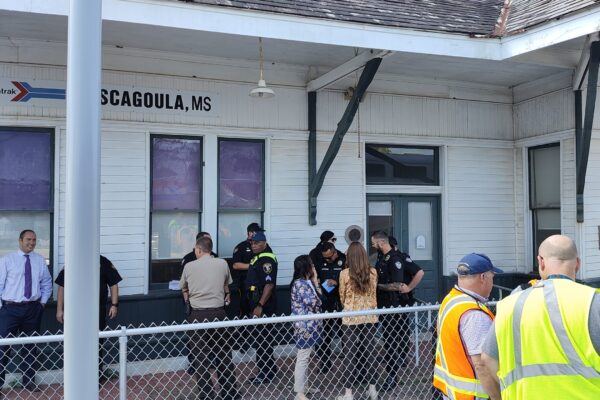 Pascagoula Police Department and Mississippi DOT Rail Inspectors gather to deploy