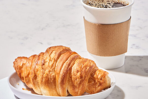 Coffee and Fresh Baked Croissant