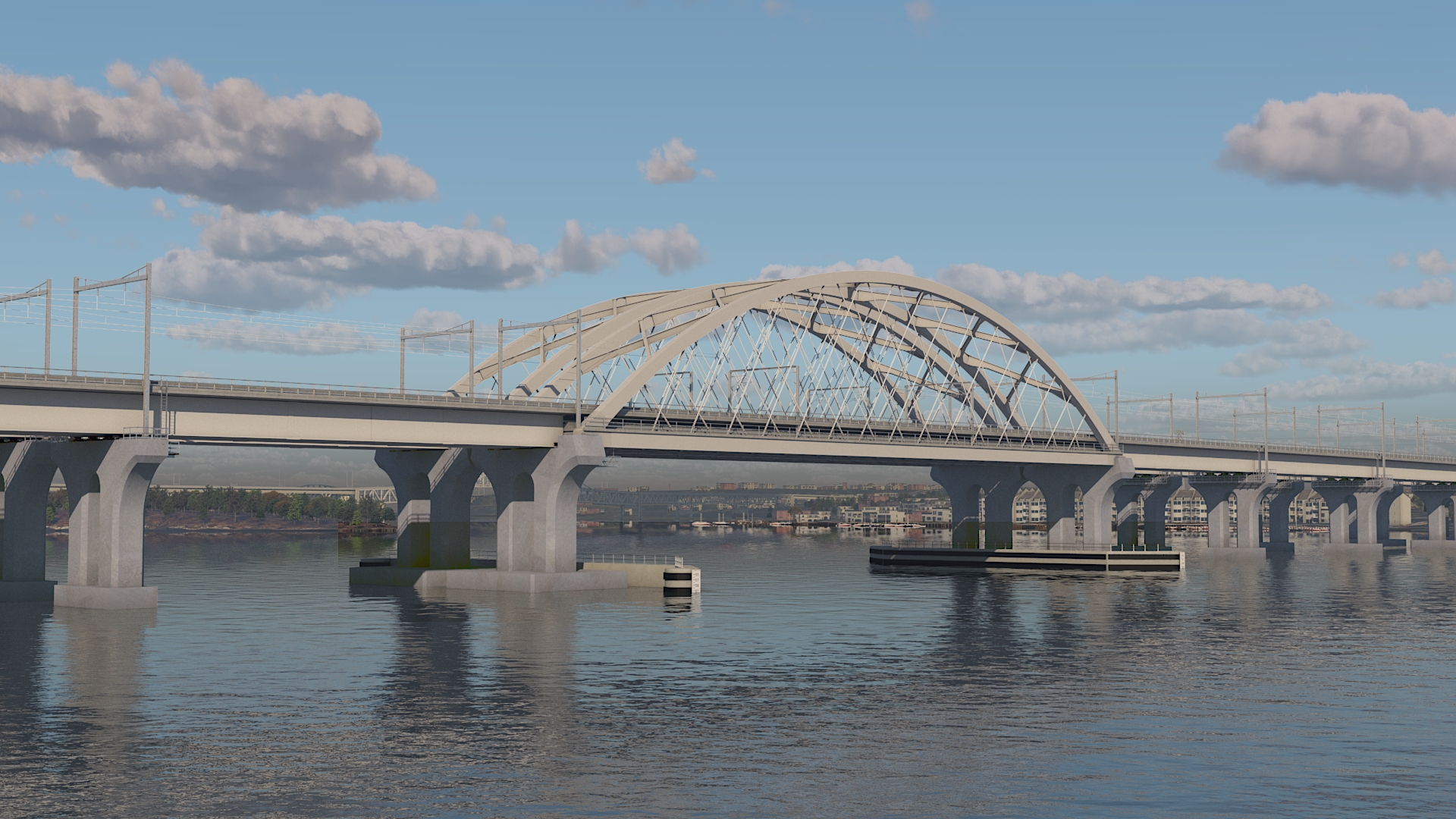 Illustrative rendering of the new Susquehanna River Bridge