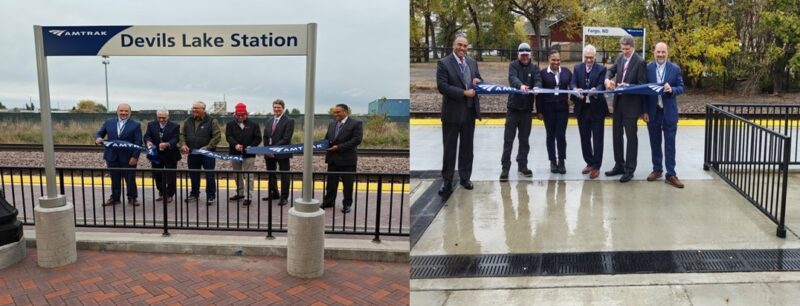Ribbon-cuttings at Devils Lake and Fargo