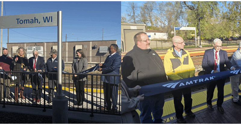 New platform ribbon-cuttings in Tomah and Columbus