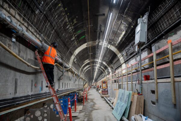 ERT Line 2 New Bench Wall Construction