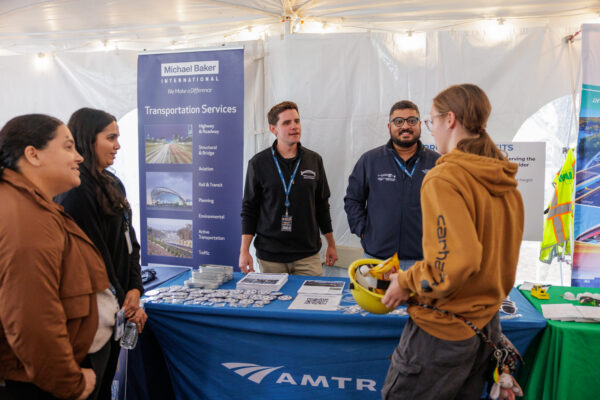 Amtrak hosted over 400 students for a tour of the Connecticut River Bridge Replacement Project