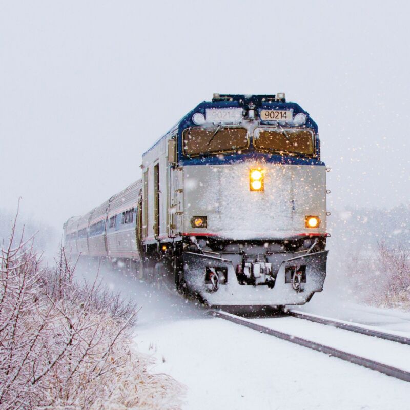 Image for the Tweet beginning: Your winter getaway is boarding